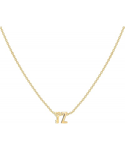 18K Gold Heart Initial Necklace for Women, Stainless Steel Tiny Letter Dainty Key Pendant Necklaces Gift for Girl Gold Z $10....