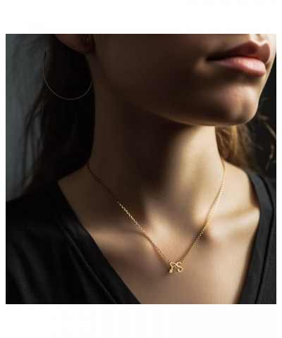 18K Gold Heart Initial Necklace for Women, Stainless Steel Tiny Letter Dainty Key Pendant Necklaces Gift for Girl Gold Z $10....