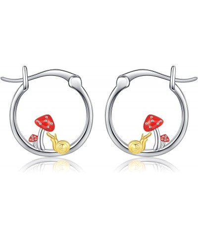 Corgi/Cat/Pig Earrings Sterling Silver Cute Hoop Earrings Animal Jewelry Gifts for Women Daughter Snail hoop earrings $19.71 ...