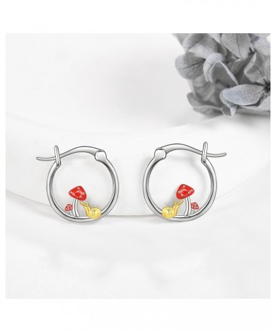 Corgi/Cat/Pig Earrings Sterling Silver Cute Hoop Earrings Animal Jewelry Gifts for Women Daughter Snail hoop earrings $19.71 ...