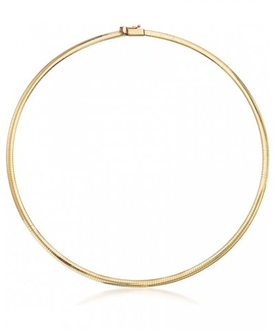 Italian 4mm 18kt Yellow Gold Omega Necklace 16 Inches $816.00 Necklaces