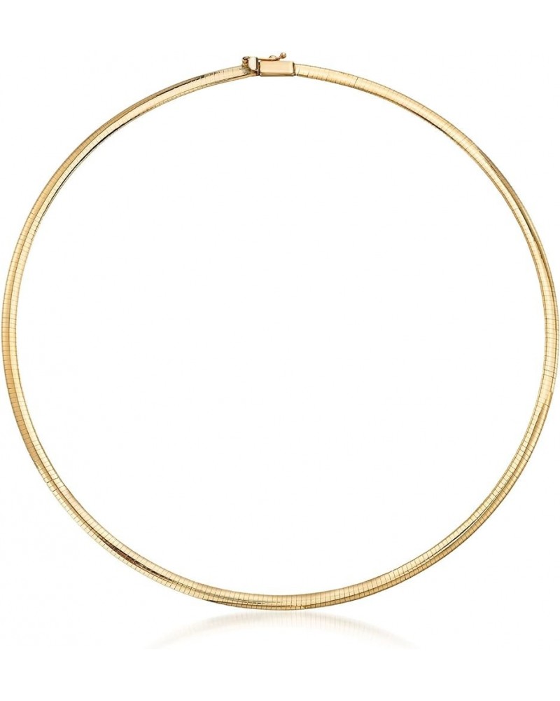 Italian 4mm 18kt Yellow Gold Omega Necklace 16 Inches $816.00 Necklaces