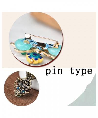 Handmade Gemstone Brooch Pins for Women Fashion set for Clothes Bags Caps Hats crafts Backpacks Vintage A $10.14 Brooches & Pins