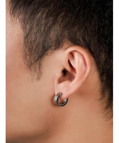 Goth Gothic Punk Rock Hoop Earrings Jewelry Gift for Men and Women Rune $6.59 Earrings