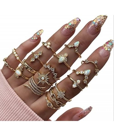 29-46Pcs Knuckle Rings Stacking Rings Set for Women,Vintage Boho Finger Rings Midi Rings Multi Size Rings Gift for Teen Girls...