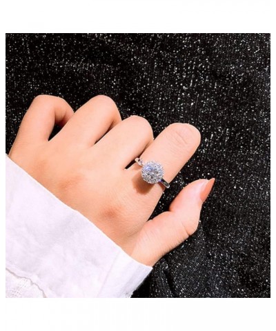 Open Fidget Ring for Anxiety for Women Girl, Fashion Adjustable Sunflower CZ Ring Sunshine Ring Jewelry Gifts for Women Mom Z...