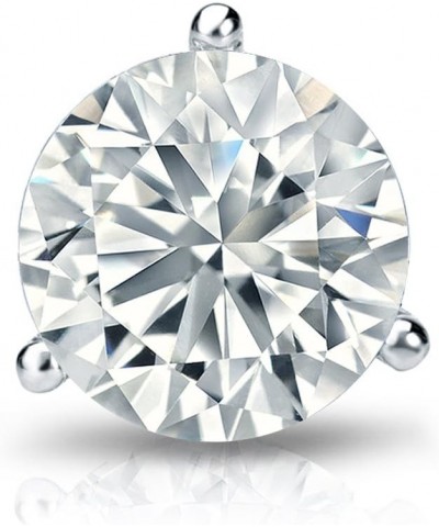 Platinum 3-Prong Martini Diamond SINGLE STUD Earring (1/8-1 ct, H-I, I2-I3) Screw-Back 0.71 carats $111.76 Earrings