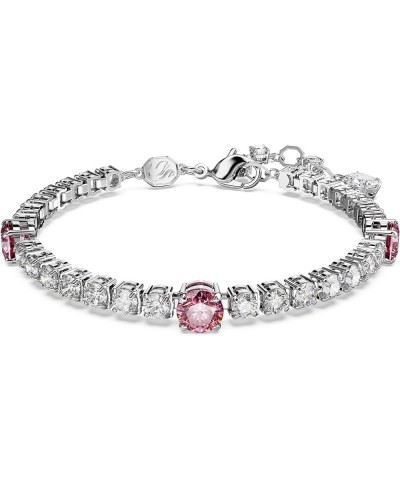 Matrix Gem Tennis Bracelet Pink $100.76 Bracelets