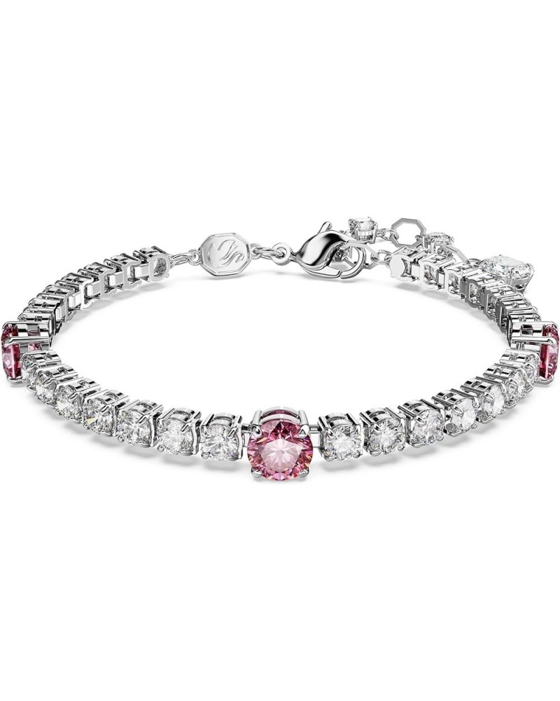 Matrix Gem Tennis Bracelet Pink $100.76 Bracelets