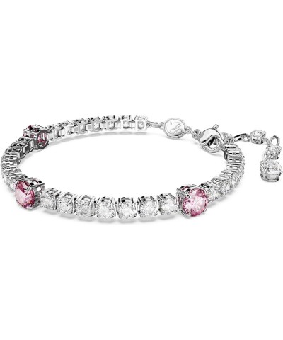 Matrix Gem Tennis Bracelet Pink $100.76 Bracelets