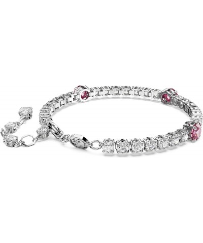 Matrix Gem Tennis Bracelet Pink $100.76 Bracelets