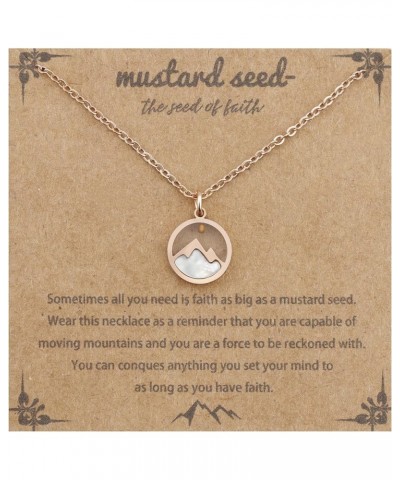 Mustard Seed Necklace Christian Gifts for Women, Stainless Steel Faith Mustard Seed Necklace Inspirational Christian Religiou...