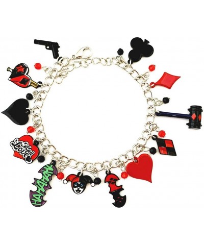 Wonderful Boutique Original Design Quality Cosplay Superhero Harley Quin Clown Charm Bracelet Gifts for Girl Woman $11.38 Bra...