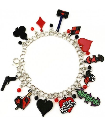 Wonderful Boutique Original Design Quality Cosplay Superhero Harley Quin Clown Charm Bracelet Gifts for Girl Woman $11.38 Bra...