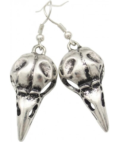 Crow Viking Odin Bird Raven Skull Dangle Earrings Skeleton Death Devil Goth Punk Emo Steampunk Vintage Silver $8.26 Earrings