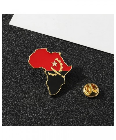 African Enamel Pins, Africa Map with National Flags Brooch Badges Lapel Pins for Backpack Jewelry Gifts for Women Men Friends...