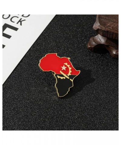 African Enamel Pins, Africa Map with National Flags Brooch Badges Lapel Pins for Backpack Jewelry Gifts for Women Men Friends...