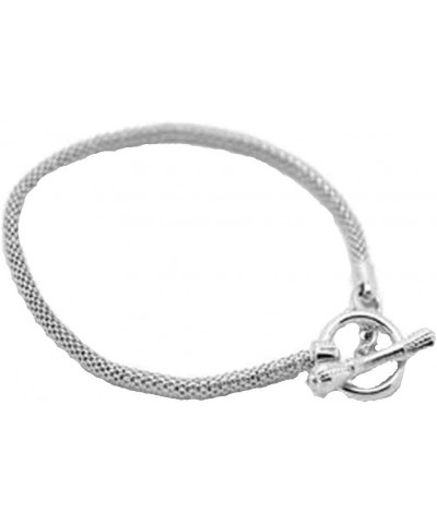 Toggle Clasp European Charm Bracelet 9in $7.64 Bracelets