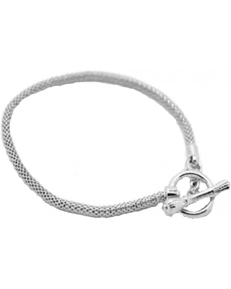 Toggle Clasp European Charm Bracelet 9in $7.64 Bracelets