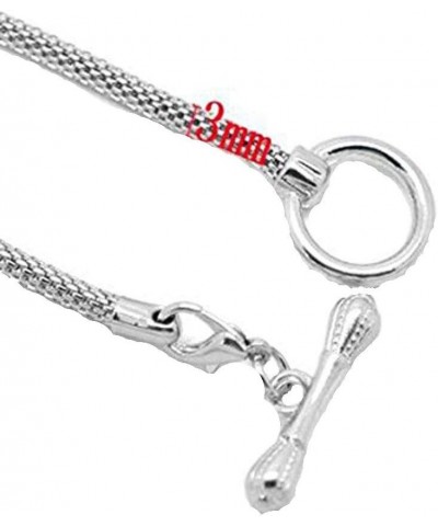 Toggle Clasp European Charm Bracelet 9in $7.64 Bracelets