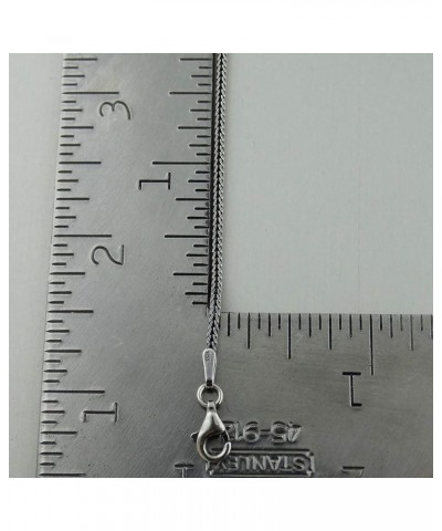 Sterling Silver 1.5mm Square Foxtail Chain Necklace w/Antique Finish - 16, 18, 20, 24, 30 30.0 Inches $17.36 Necklaces