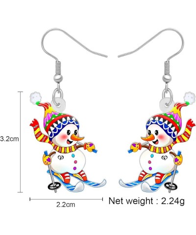 Acrylic Drop Dangle Christmas Gifts Frosty Snowman Earrings Ornaments Decorations Jewelry For Women Accessories Multicolor $7...