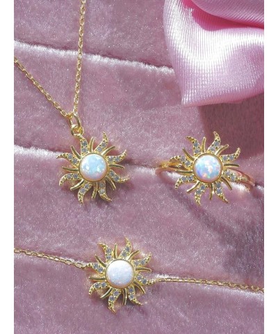 Tangled Rapunzel Sun Crown Princess Opal Sterling Silver Necklace Bracelet Earrings Rings Rhinestone Jewelry Gifts for Women ...