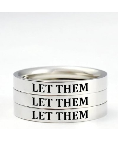 Let Them Ring For Women, Self Worth Motivation Ring, Personality Encouragement Gift To Sorority Sisters/Best Friends, Inspira...