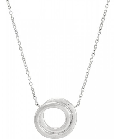 'Karma Swirl' Pendant Necklace in Sterling Silver, 18" + 2 $23.50 Necklaces