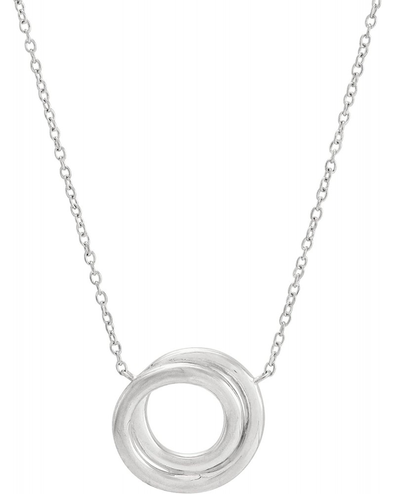 'Karma Swirl' Pendant Necklace in Sterling Silver, 18" + 2 $23.50 Necklaces