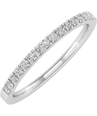 1/10 to 1/3 Carat Diamond Semi-Eternity Wedding Band Ring in 10K White Gold 0.15 carats $66.70 Bracelets