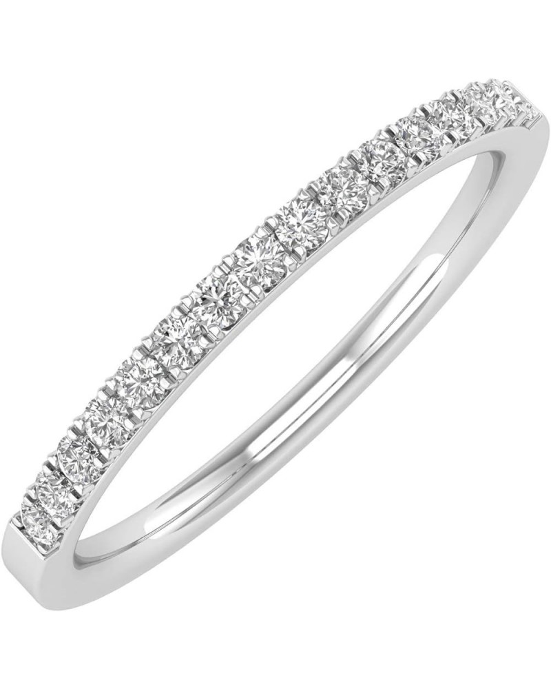 1/10 to 1/3 Carat Diamond Semi-Eternity Wedding Band Ring in 10K White Gold 0.15 carats $66.70 Bracelets