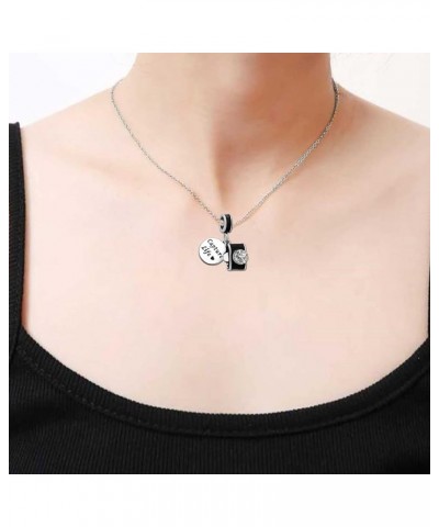 18 inch Love Travel Holiday Capture Life Camera Jewelry Charm Birthday Pendant Necklace for Women Girls black $8.24 Necklaces