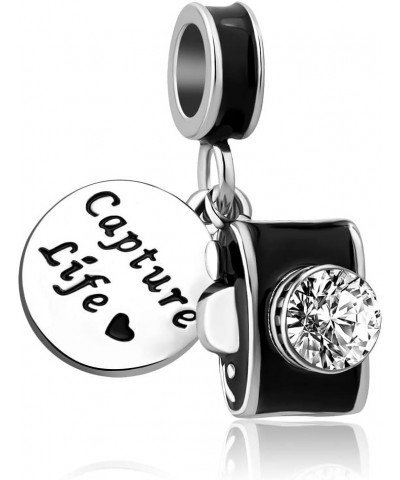 18 inch Love Travel Holiday Capture Life Camera Jewelry Charm Birthday Pendant Necklace for Women Girls black $8.24 Necklaces