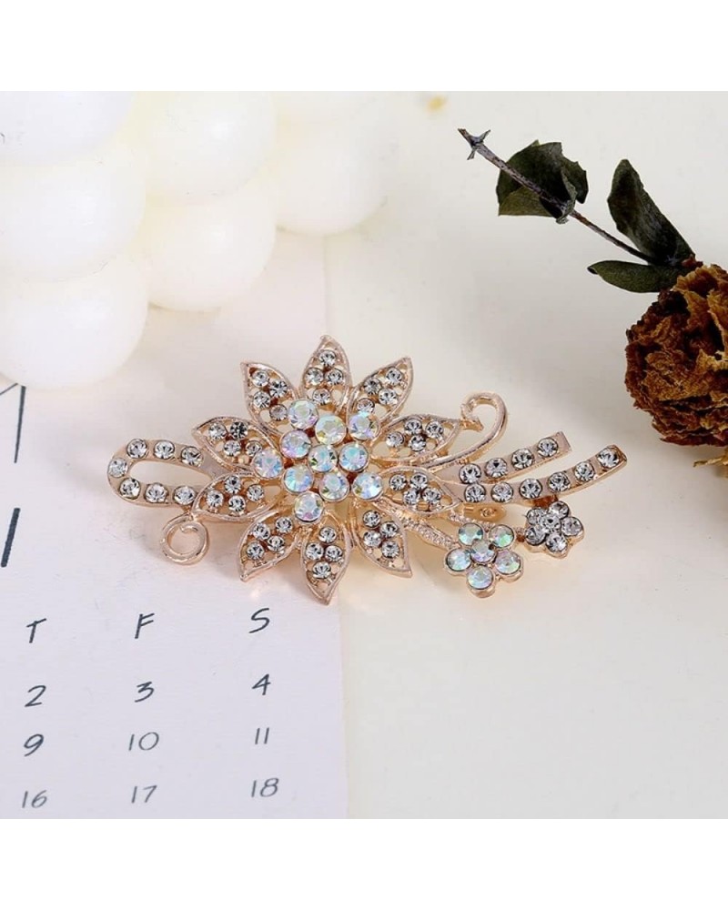 Exquisite Rhinestone Flower/Butterfly Brooches, Luxury Elegant Brooch Pins Sparkling Banquet Jewelry Gifts for Women, Girls, ...