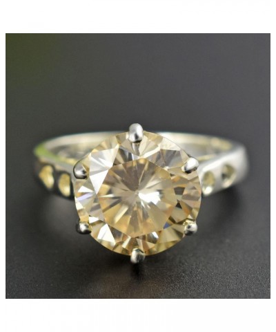 skyjewels 4.35 Ct Champagne Moissanite Ring, Amazing Shine & Bling US 6.25 Ring Size ! $47.00 Others