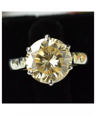 skyjewels 4.35 Ct Champagne Moissanite Ring, Amazing Shine & Bling US 6.25 Ring Size ! $47.00 Others