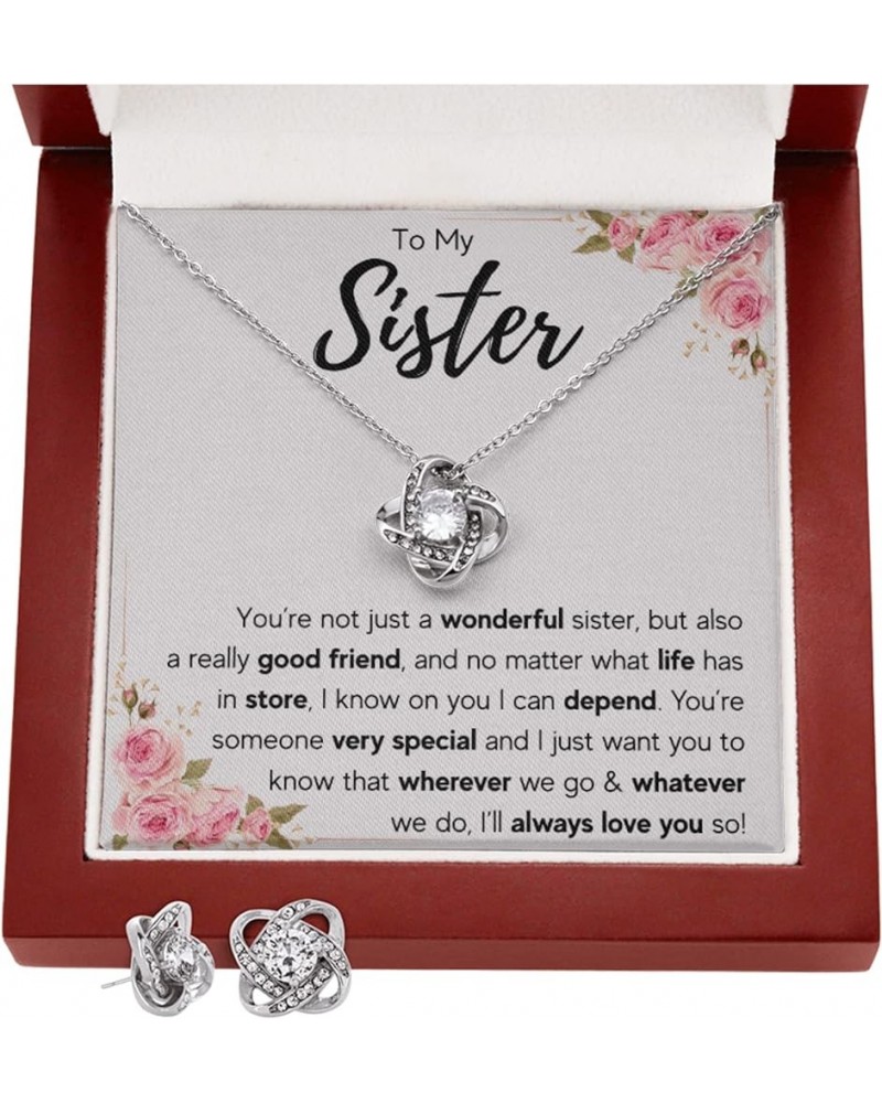 Sisters Gifts From Sister Necklaces For 2 Big Sister and Little Sister Happy Birthday Present For Women Jewelry Best Sister w...