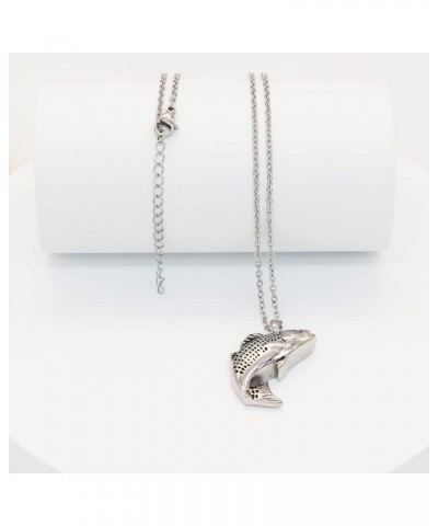 Cremation Jewelry for Ashes Stainless Steel Keepsake Fish Pendant Memorial Urn Necklace Holder Ashes for Pet/Human Silver $8....