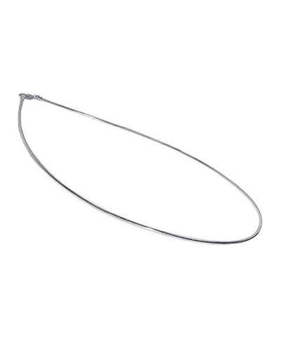 Italian 925 Sterling Silver 1mm Round Omega Chain Necklace for Women 20 inch $14.72 Others