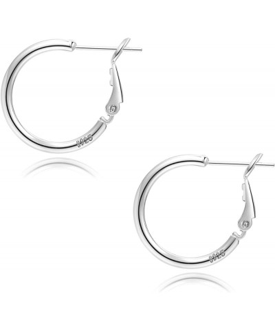 2mm Sterling Silver Big Hoop Earrings For Women Sterling Silver Hoop Earrings Large Silver Hoop Earrings For Girls Hypoallerg...