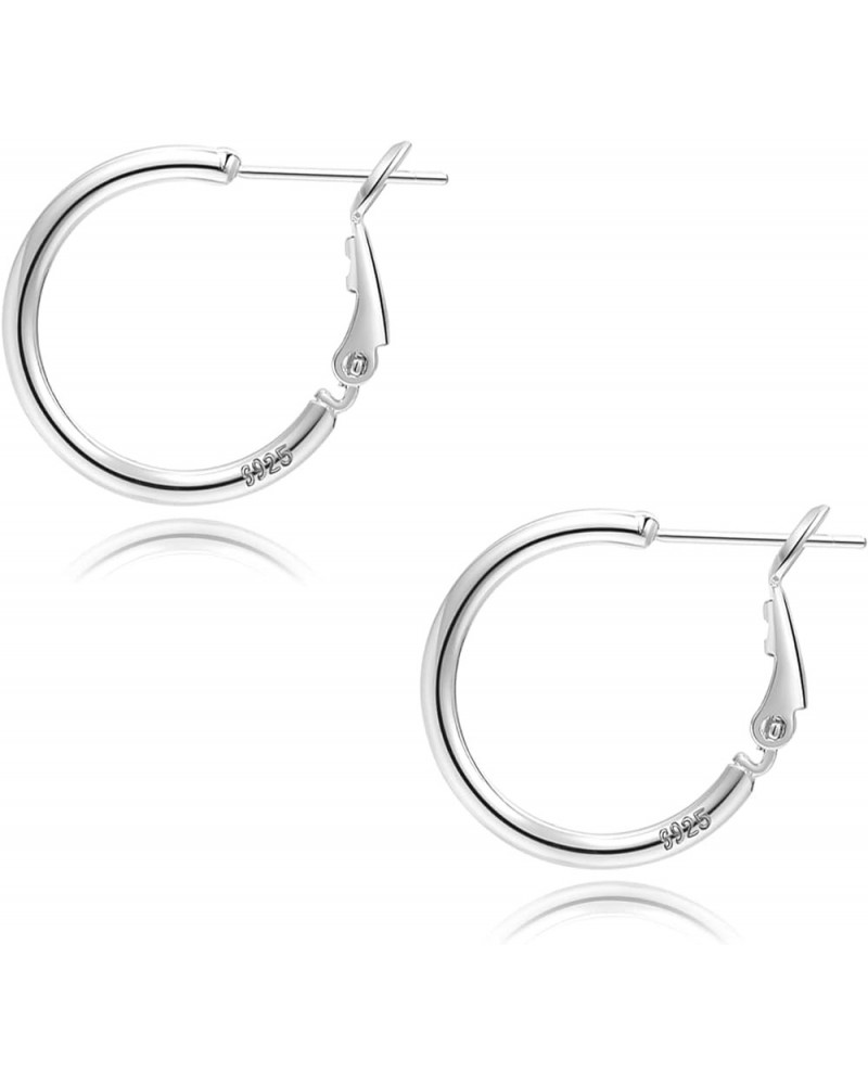 2mm Sterling Silver Big Hoop Earrings For Women Sterling Silver Hoop Earrings Large Silver Hoop Earrings For Girls Hypoallerg...