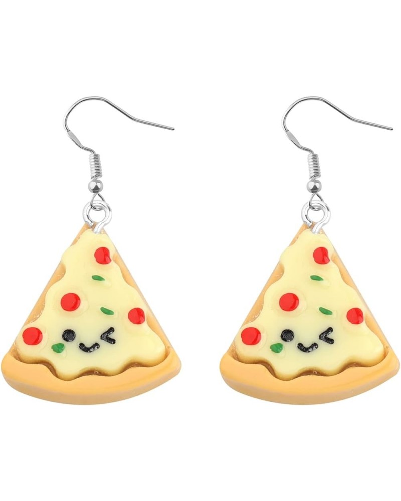 Hamburger Earrings French Fries Pizza Dangle Earrings Dangle Funny Food Earrings Burger Pizza Lover Gifts for Women Pizza Dan...