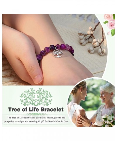 Tree of Life Bracelet for Women, Gifts for Grandma, Nana, Mother in Law, Mom, Gigi, Mimi, Aunt, Sister in Law, Teacher, Birth...