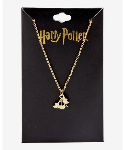 Harry Potter Floral Deathly Hallows 18 inch Necklace $6.45 Necklaces