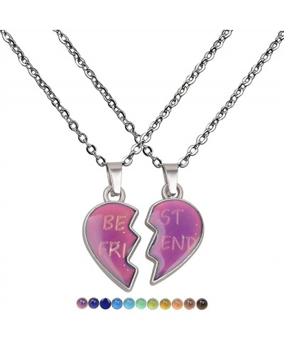 Friendship Necklace Friendship Necklaces for 3 Crystal Heart Necklace Bff Friendship Necklace for 2 Girls Crystal Best Friend...