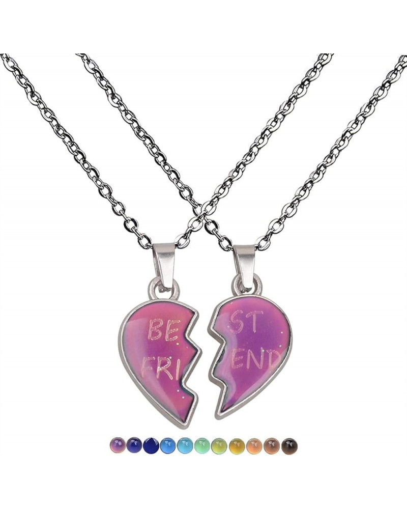 Friendship Necklace Friendship Necklaces for 3 Crystal Heart Necklace Bff Friendship Necklace for 2 Girls Crystal Best Friend...