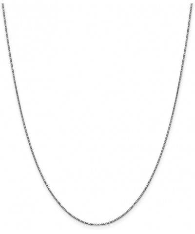 Solid 10K White Gold .90mm Box Chain 30.0 Inches $102.60 Necklaces