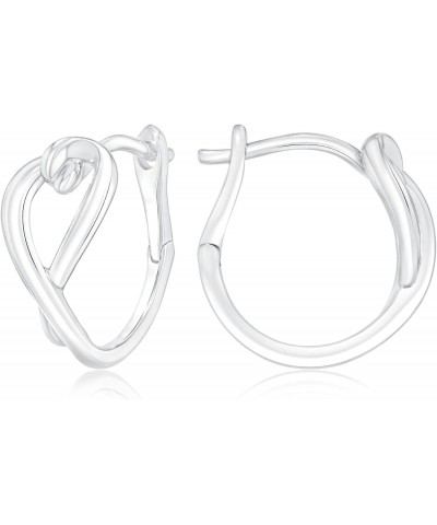 Exclusive Always Together Heart Huggie Hoop Earrings $38.13 Earrings