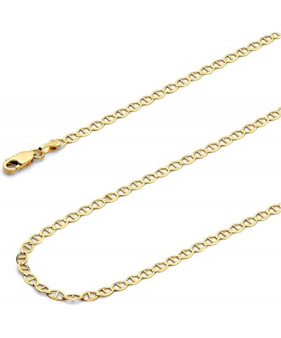 14K Hollow Gold Mariner Chains (Select Options) 16 Inches Yellow Gold $339.84 Necklaces